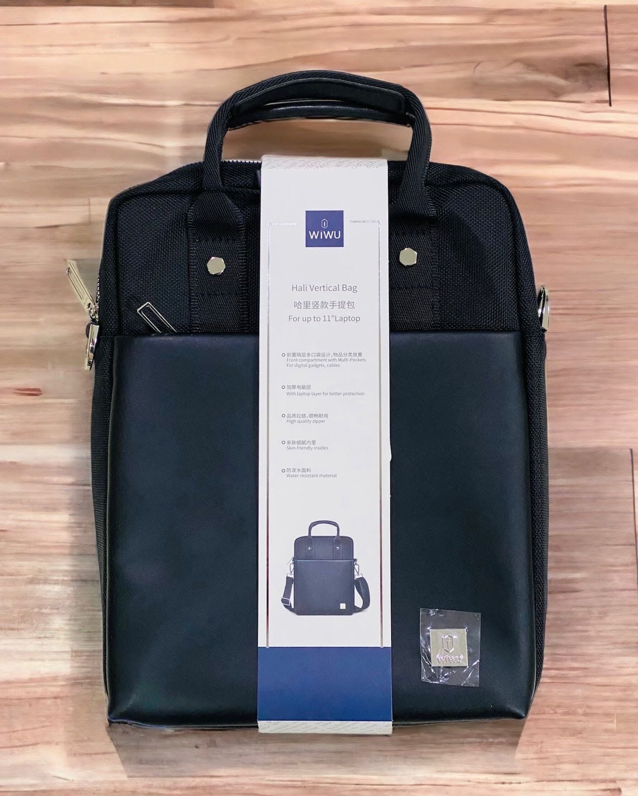 WIWU HALI VERTICAL LAYER BAG 11 INCH BLACK thumbnail 3