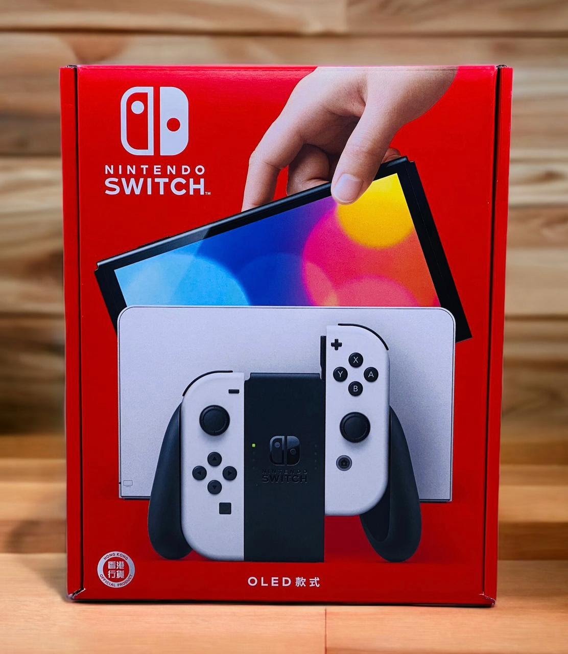 NINTENDO SWITCH OLED CONSOLE WITH WHITE JOY-CON thumbnail 3