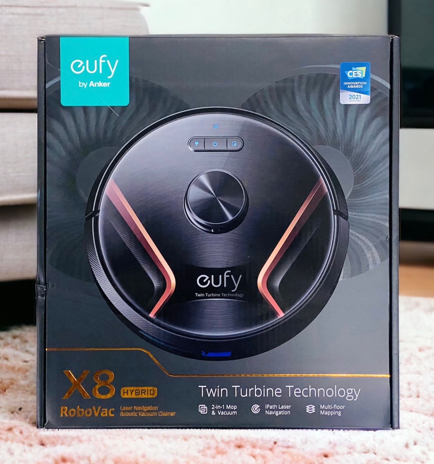 EUFY ROBOVAC X8 HYBIRD BLACK T2261K11 thumbnail 3