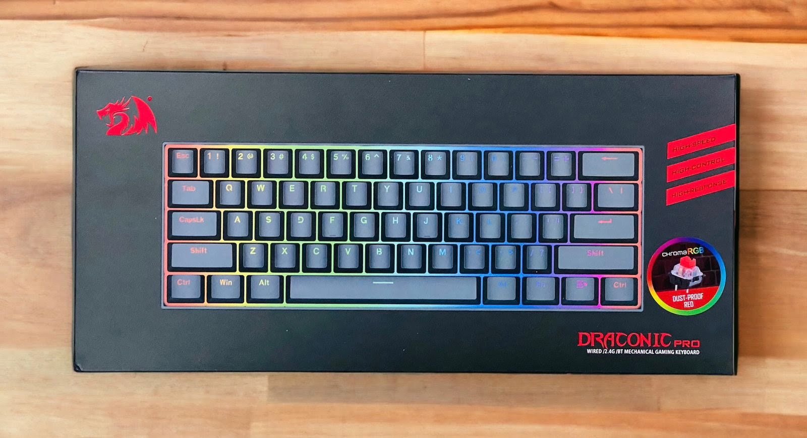 REDRAGON DRACONIC RGB WIRED/WIRELESS DUAL MODE MECHANICAL KEYBOARD  K530 RGB PRO thumbnail 3