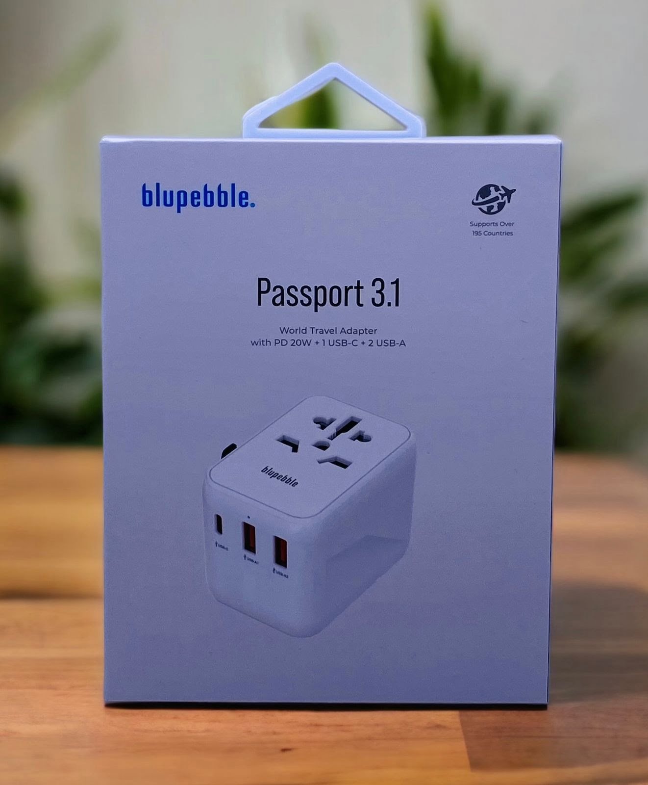 BLUPEBBLE PASSPORT 3.1 WORLD TRAVEL ADAPTER WITH PD 20W + 1 USB-C + 2USB-A thumbnail 12