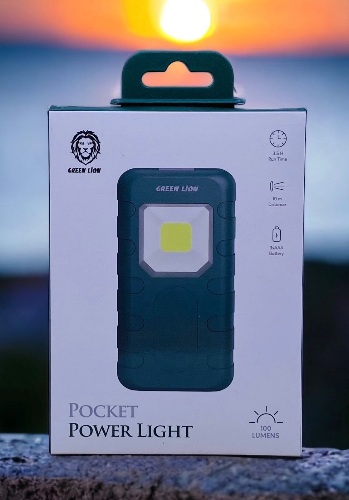GREEN LION POCKET POWER LIGHT 3W COB 100LM GREEN GNPPLIGHTGN thumbnail 3