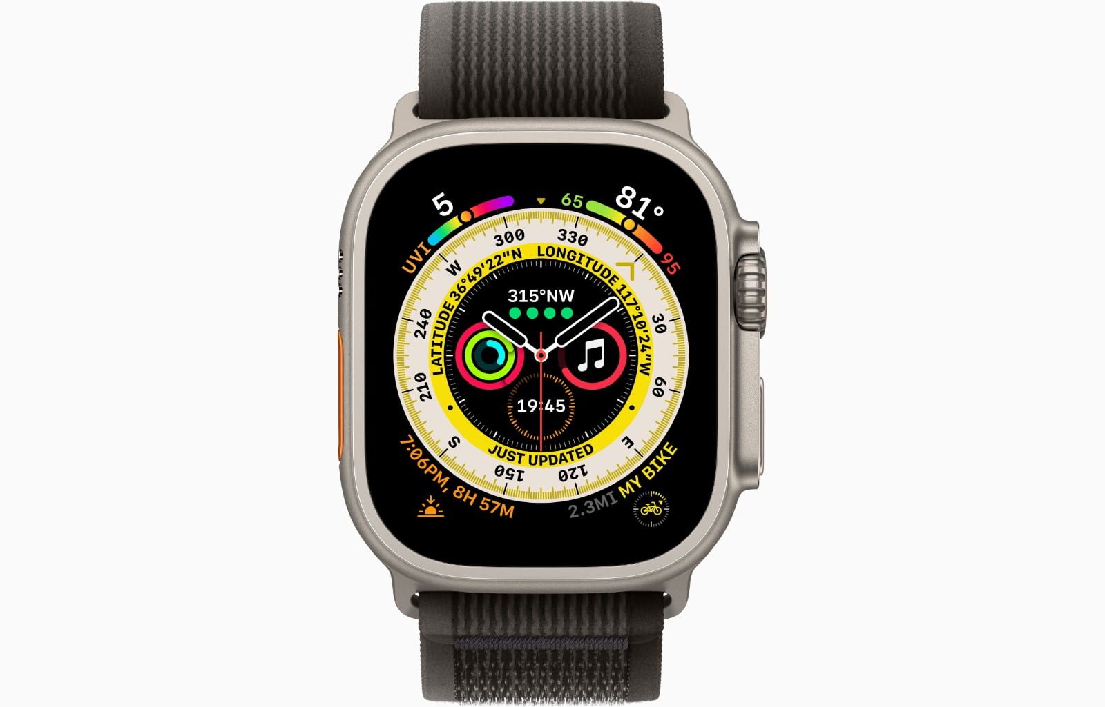 APPLE WATCH ULTRA 49MM GPS + CELLULAR TITANIUM CASE BLACK/GRAY LOOP thumbnail 2