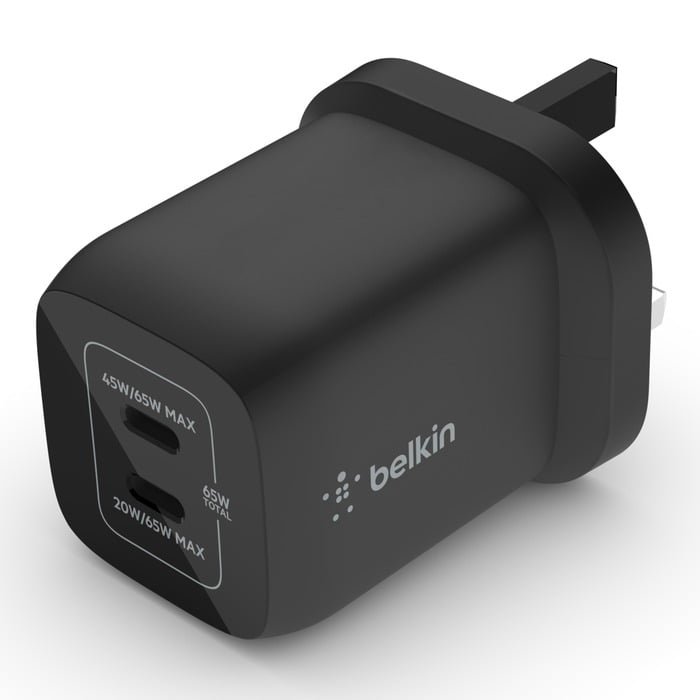 BELKIN BOOST CHARGE PRO 65W DUAL WALL CHARGER thumbnail 3