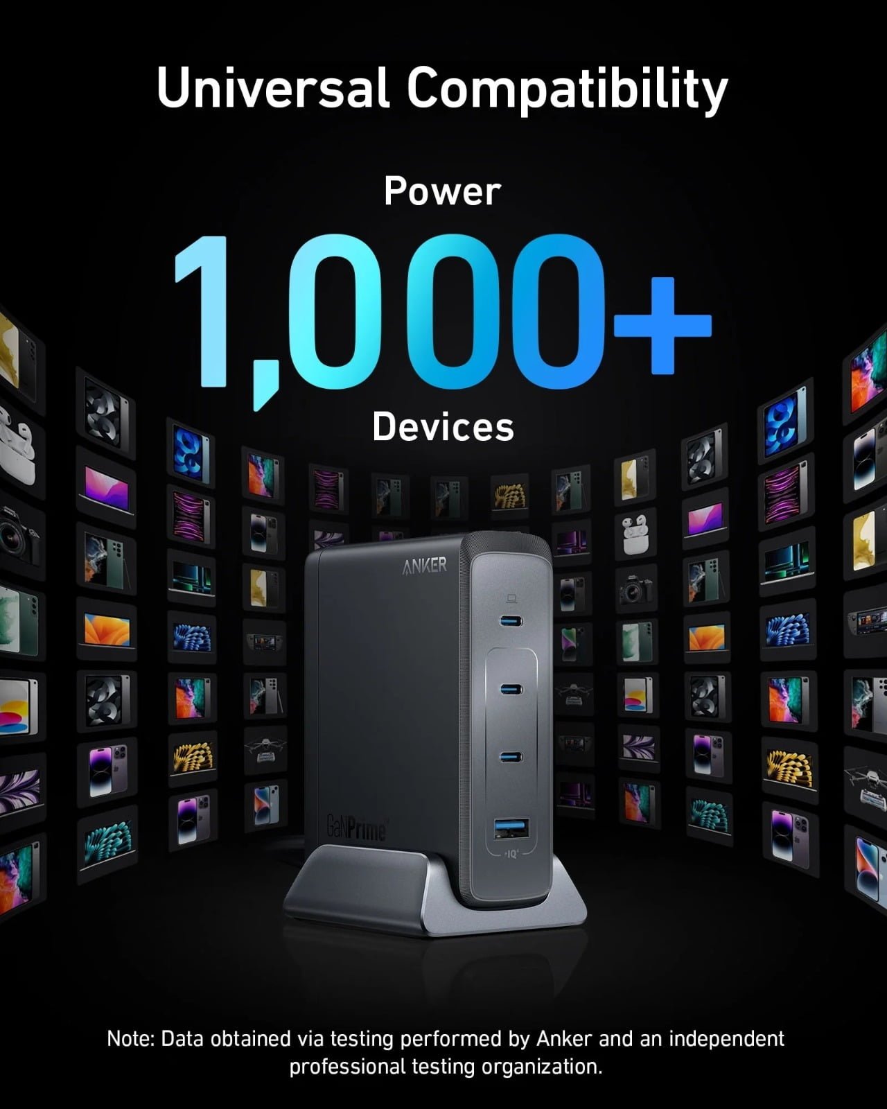 ANKER PRIME 240W GAN MULTI DEVICE DESKTOP CHARGER 4 PORTS A2342211 thumbnail 10