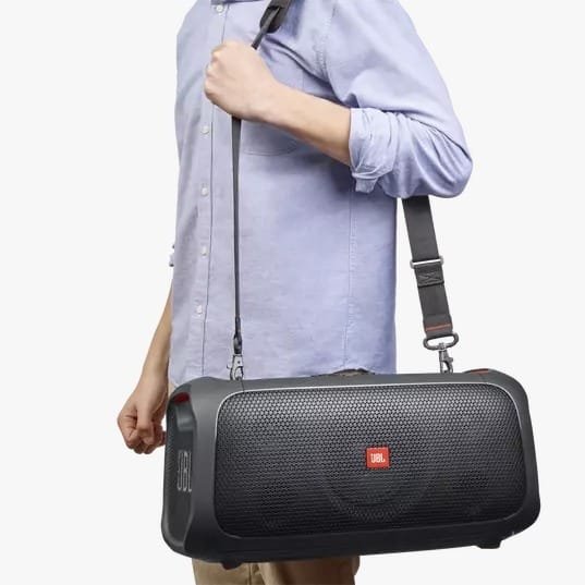 JBL PARTY BOX ON THE GO ESSENTIAL SPEAKER WITH MIC BLACK thumbnail 17