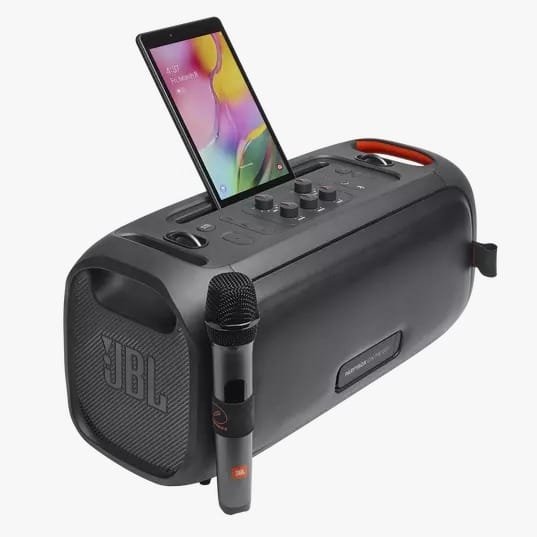 JBL PARTY BOX ON THE GO ESSENTIAL SPEAKER WITH MIC BLACK thumbnail 16