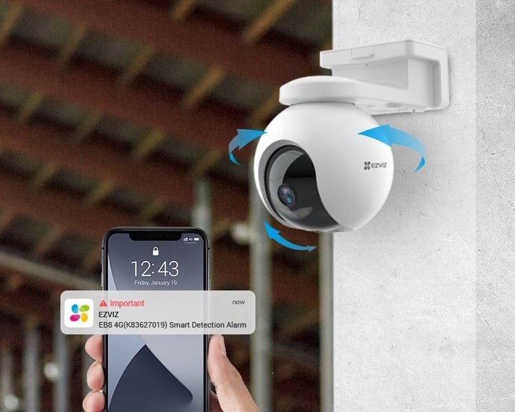 EZVIZ SMART HOME 4G 3MP BATTERY CAMERA CS-EB8 thumbnail 5