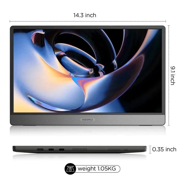 KOORUI 15.6 IPS FULL HD 1920 X 1080 60HZ PORTABLE MONITOR 15B1 thumbnail 22