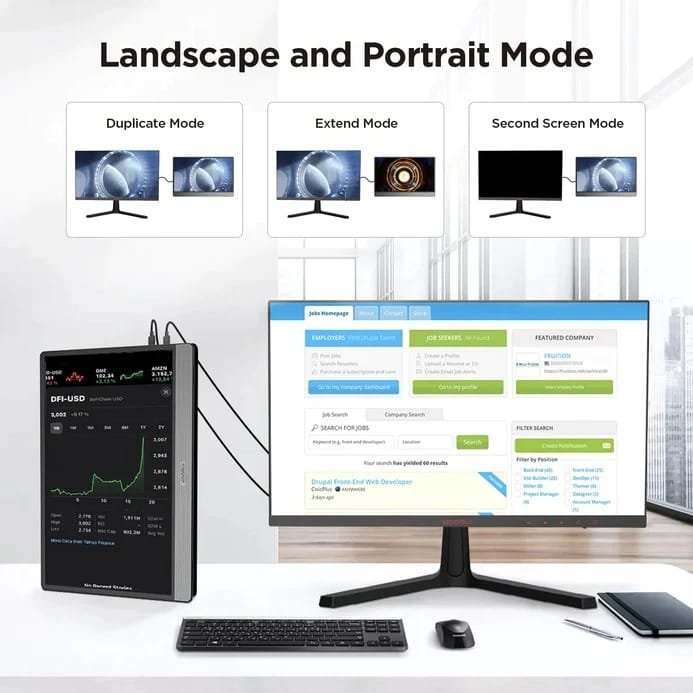 KOORUI 15.6 IPS FULL HD 1920 X 1080 60HZ PORTABLE MONITOR 15B1 thumbnail 15