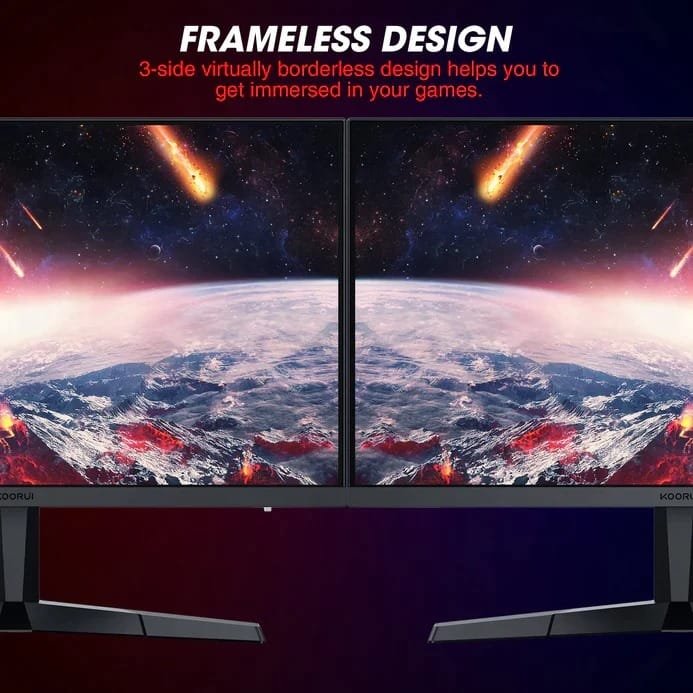 KOORUI 24 INCH IPS FULL HD 1920 X 1080 165HZ GAMING MONITOR 24E thumbnail 12