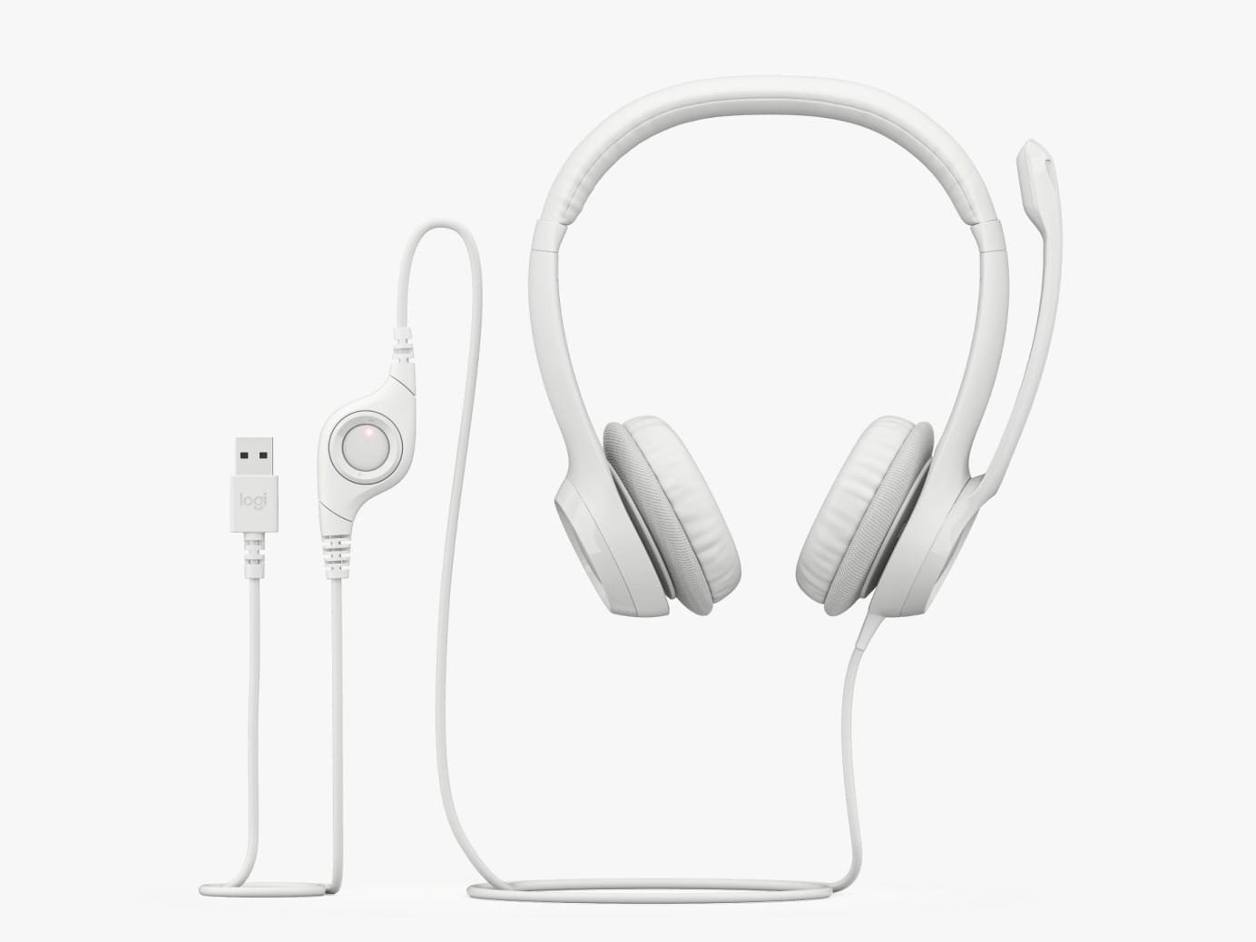 LOGITECH HEADSET USB H390 WHITE 981-000406 thumbnail 8