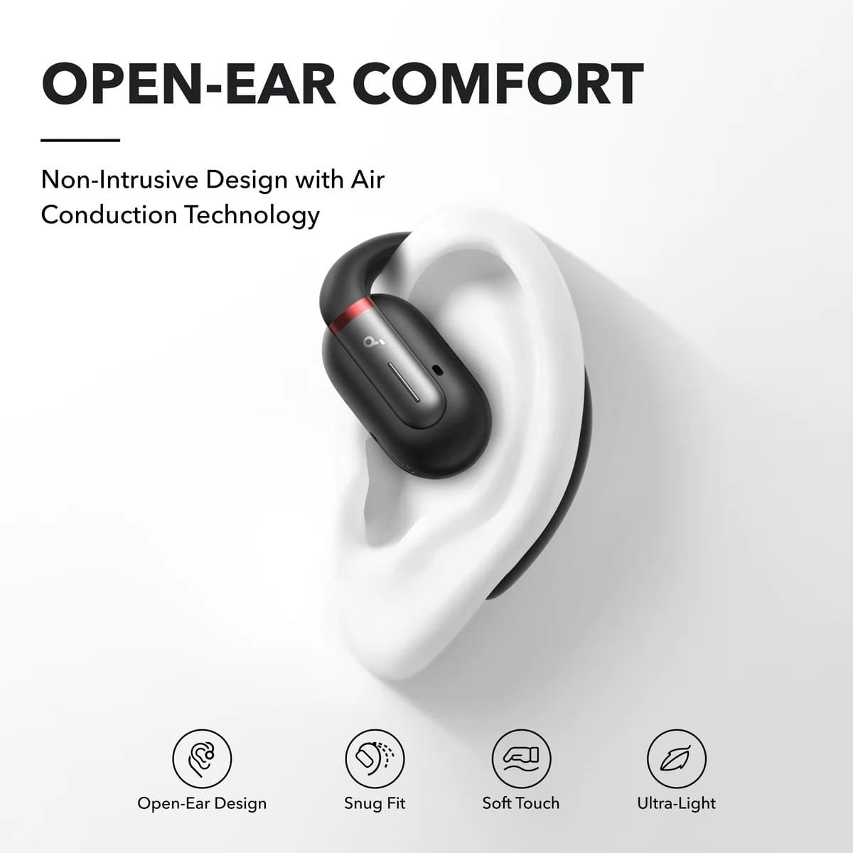 ANKER SOUNDCORE V30I OPEN EAR TRUE WIRELESS EARBUDS BLACK A3873H11 thumbnail 8