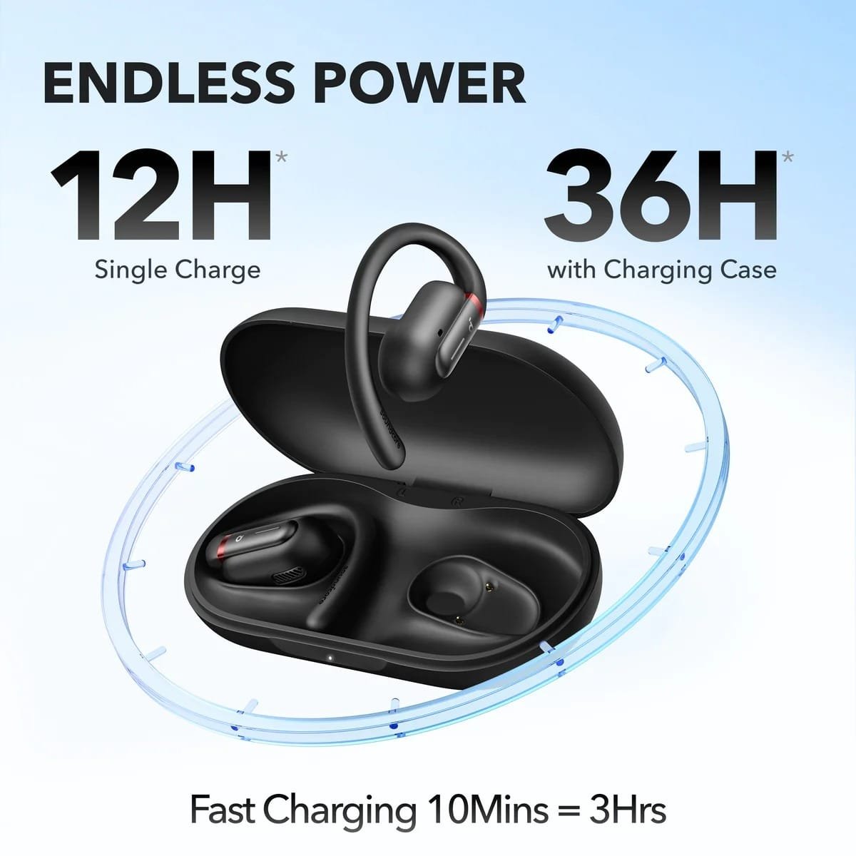 ANKER SOUNDCORE V30I OPEN EAR TRUE WIRELESS EARBUDS BLACK A3873H11 thumbnail 10