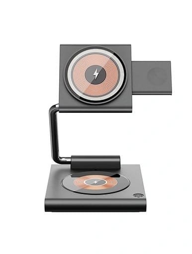 WIWU GEEK 3 IN 1 WIRELESS CHARGER GRAY W023 thumbnail 6