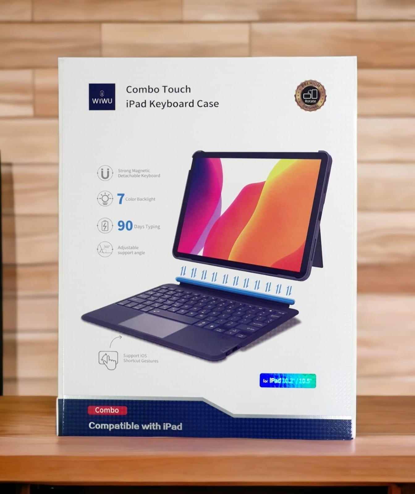 WIWU COMBO TOUCH IPAD 10.2/10.5 KEYBOARD CASE BLACK thumbnail 11