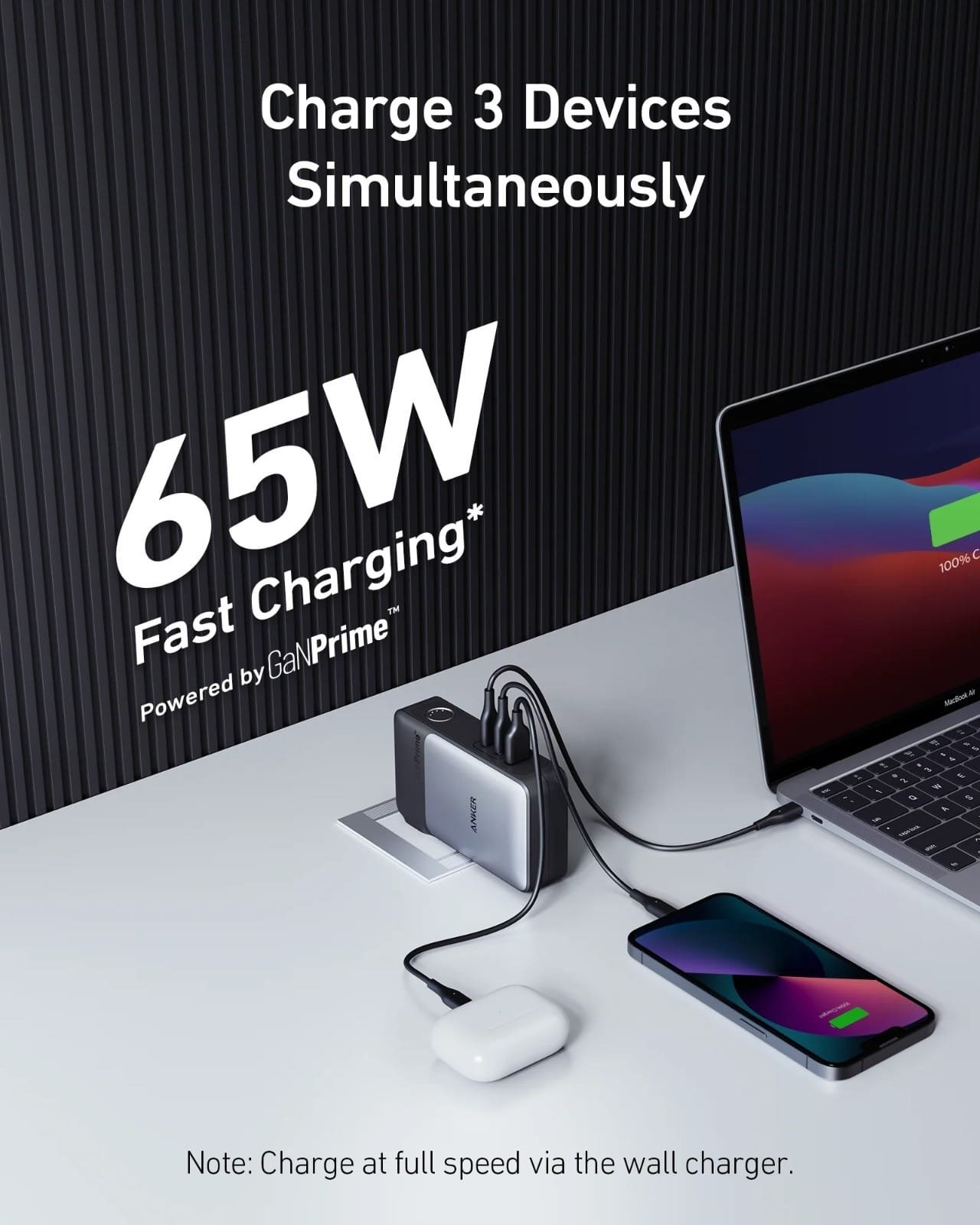 ANKER 733 65W GANPRIME POWERCORE POWERBANK BLACK A1651211 thumbnail 7