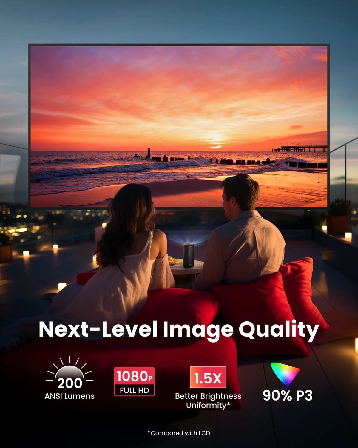 ANKER NEBULA CAPSULE 3 THE POCKET CINEMA PROJECTOR BLACK D2425211 thumbnail 14