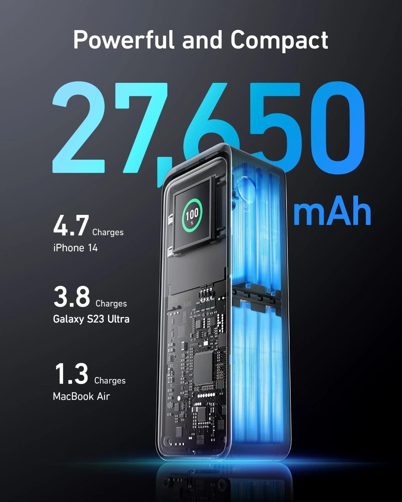 ANKER PRIME 27650 MAH 250W POWER BANK BLACK A1340011 thumbnail 8
