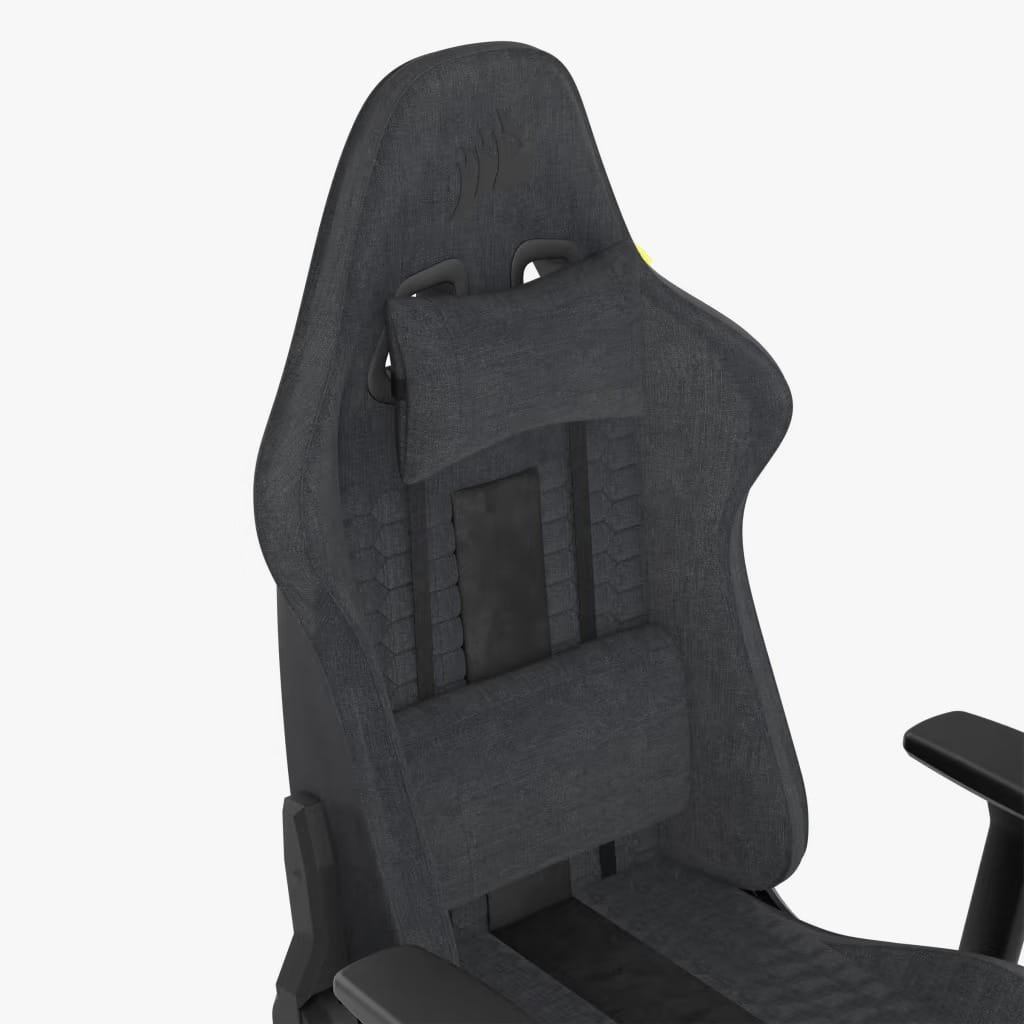 CORSAIR TC100 RELAXED GAMING CHAIR FABRIC GRAY COR-CHAIR-TC100-FBRC-GRY thumbnail 6
