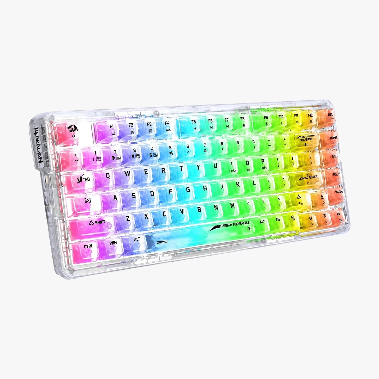 REDRAGON ELF PRO WIRELESS CRYSTAL 75% GASKET RGB GAMING KEYBOARD K649CT-RGB-PRO thumbnail 16