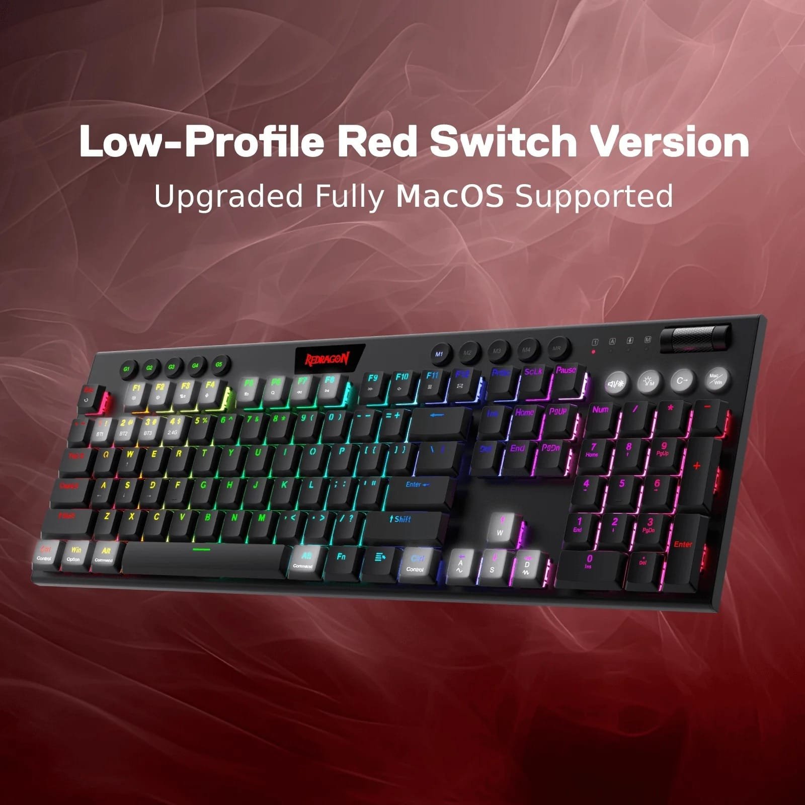 REDRAGON HORUS MECHANICAL KEYBOARD RED SWITCH K618-RGB thumbnail 20
