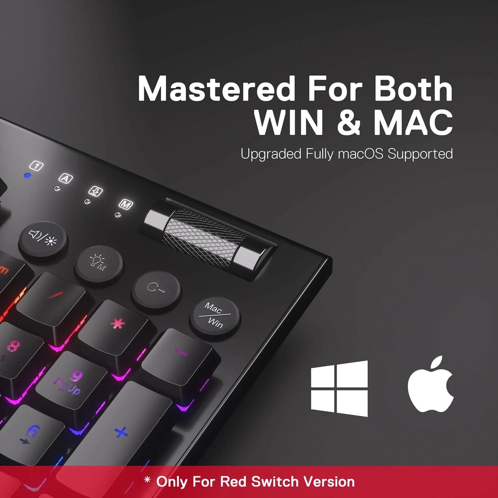 REDRAGON HORUS MECHANICAL KEYBOARD RED SWITCH K618-RGB thumbnail 40