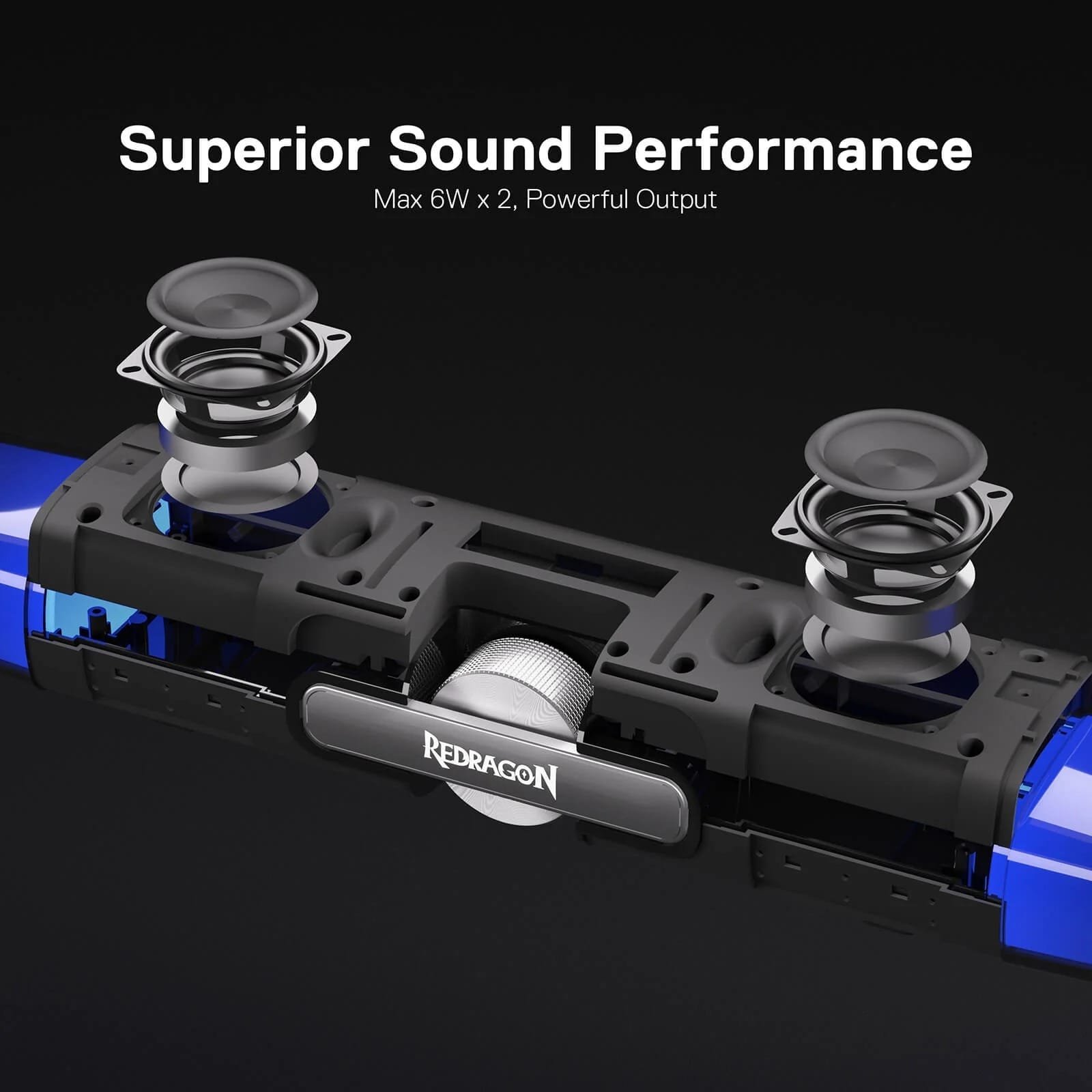 REDRAGON DORA SOUNDBAR WITH DUAL SPEAKERS AND BACKLIGHT GS512 thumbnail 28