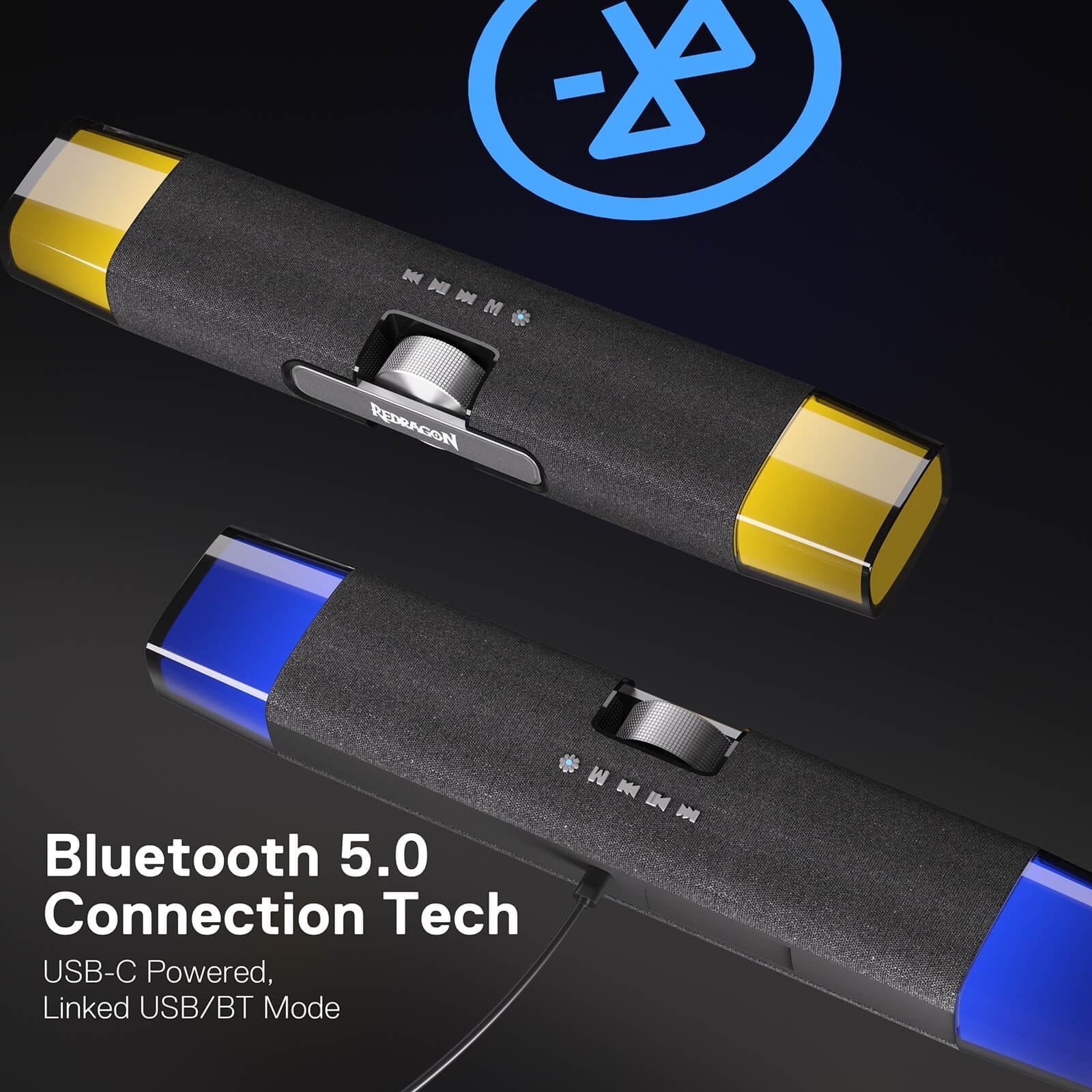 REDRAGON DORA SOUNDBAR WITH DUAL SPEAKERS AND BACKLIGHT GS512 thumbnail 8