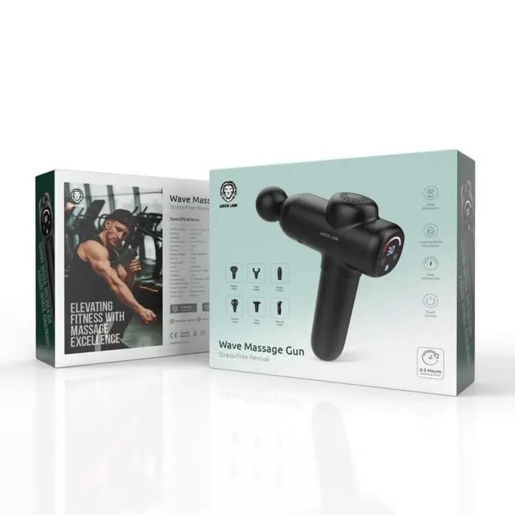 Green Lion Wave Massager Gun Black GNWVEMASGUNBK thumbnail 3