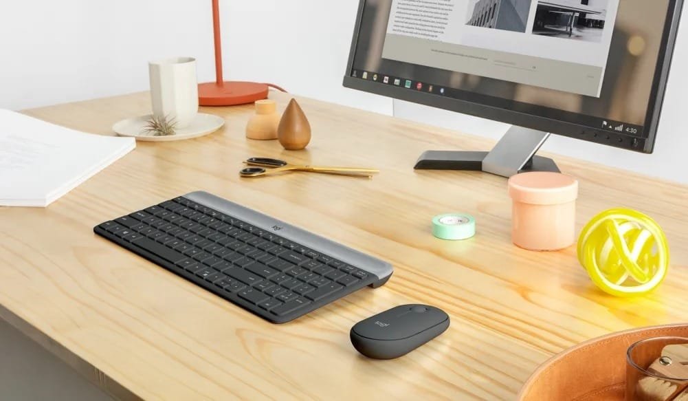 Logitech MK470 Wireless Combo Keyboard 920-009204 - Effortless Typing and Elegant Design thumbnail 3