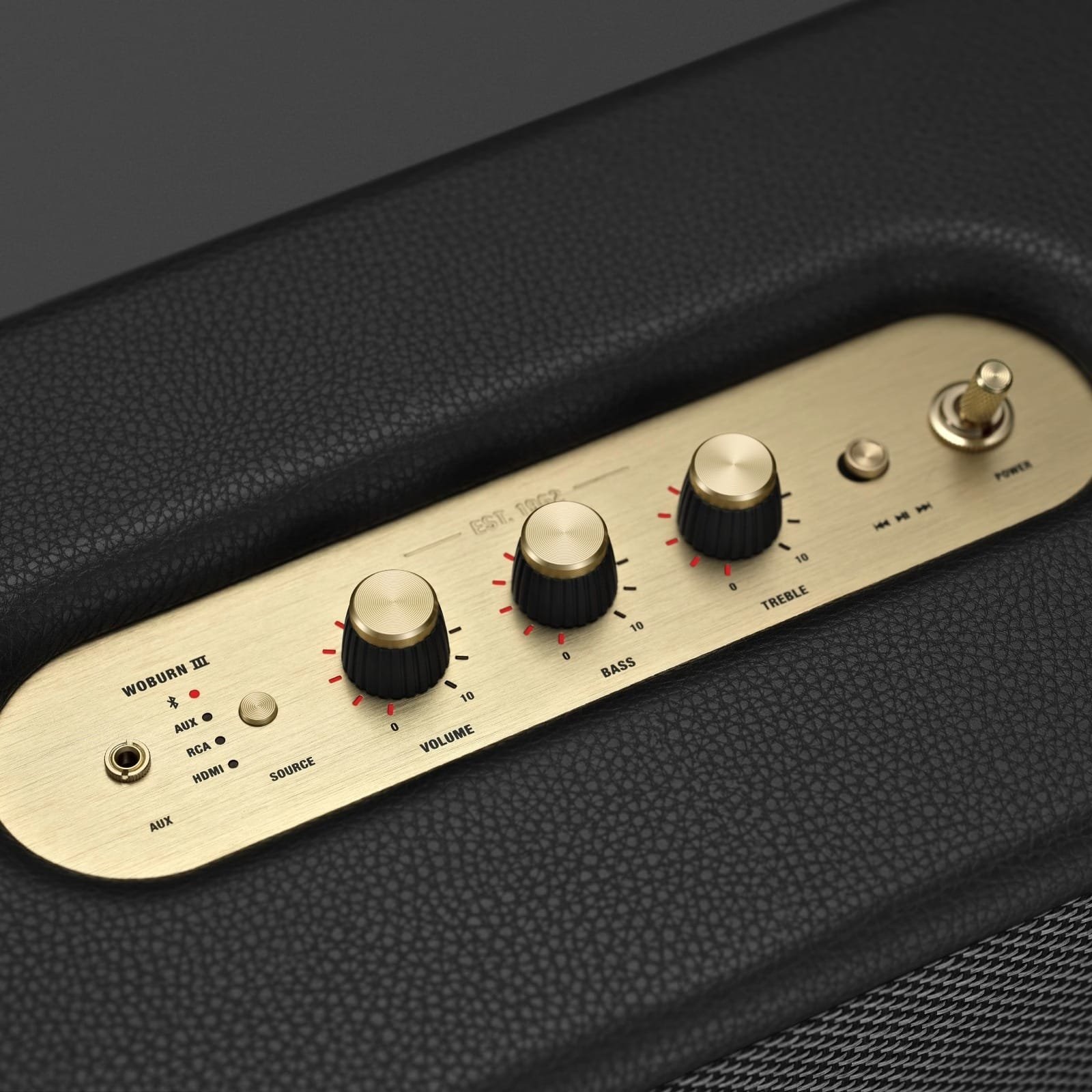 Marshall Woburn III Bluetooth Speaker - Enjoy Crisp Audio and Classic Design in Black! thumbnail 13