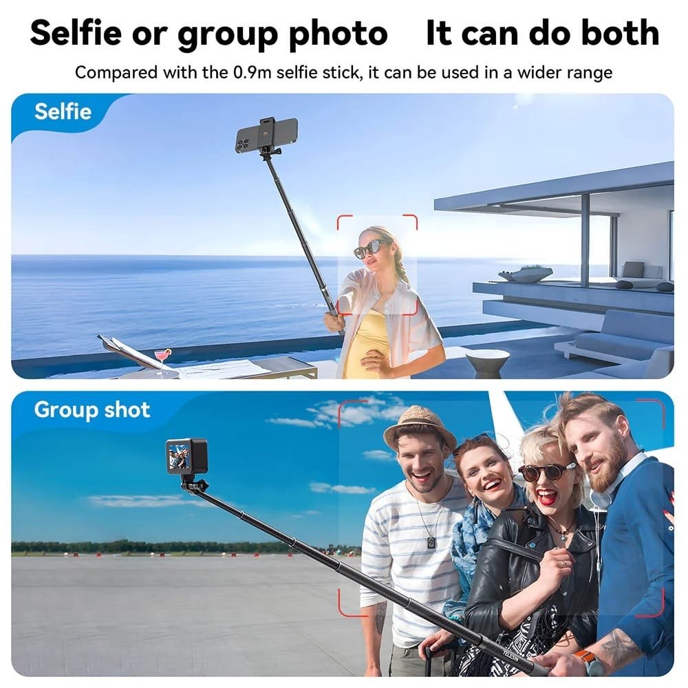 TELESIN 2nd Gen 1.2 Meter Carbon Tube Selfie Stick GP-MNP-002: Capture Stunning Selfies and Videos with Ease thumbnail 27