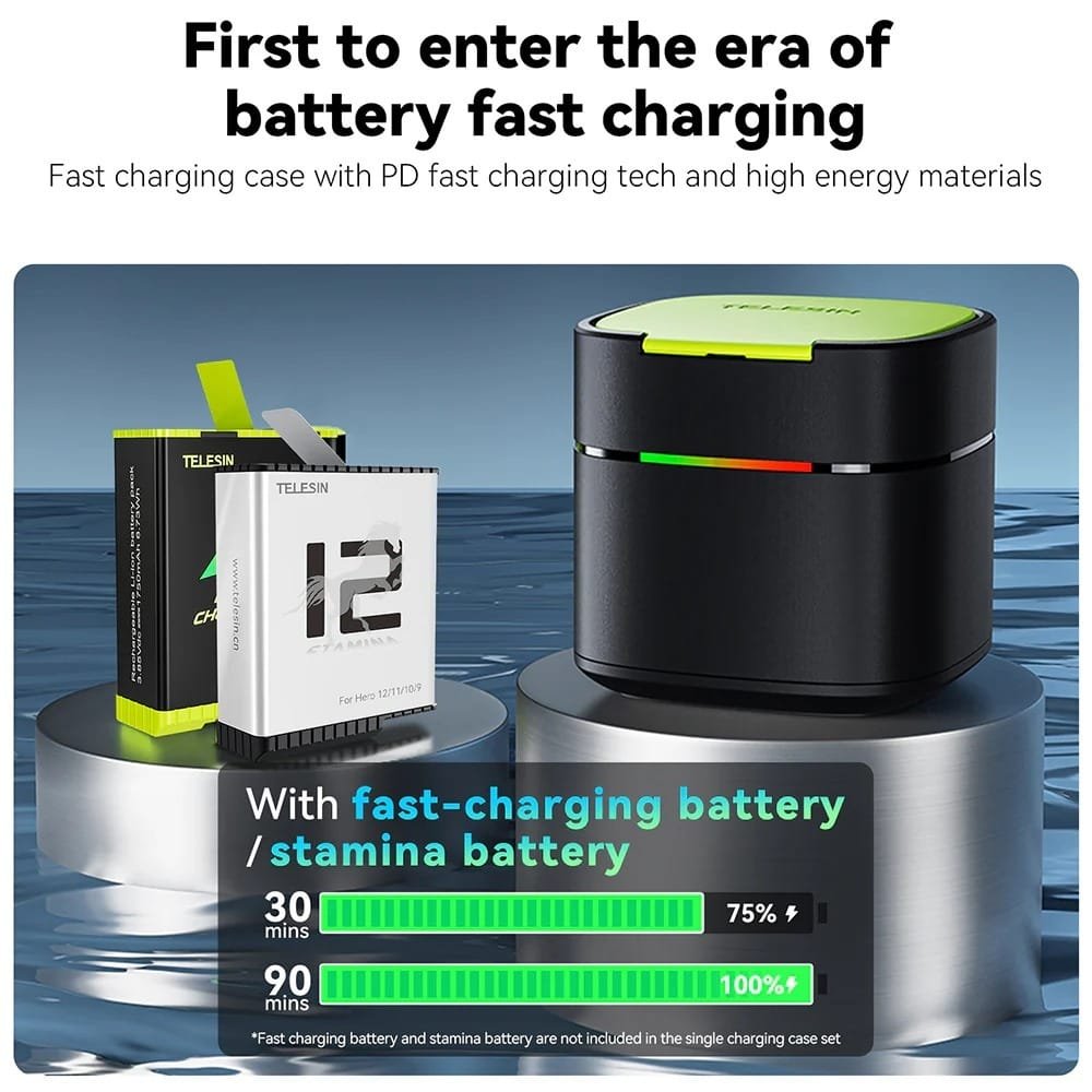 TELESIN Battery Fast Charging Box GP-FCK-B11: Quick and Efficient Charging Solution thumbnail 18