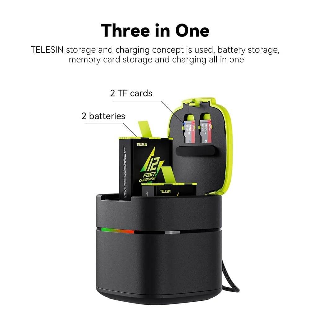 TELESIN Battery Fast Charging Box GP-FCK-B11: Quick and Efficient Charging Solution thumbnail 17