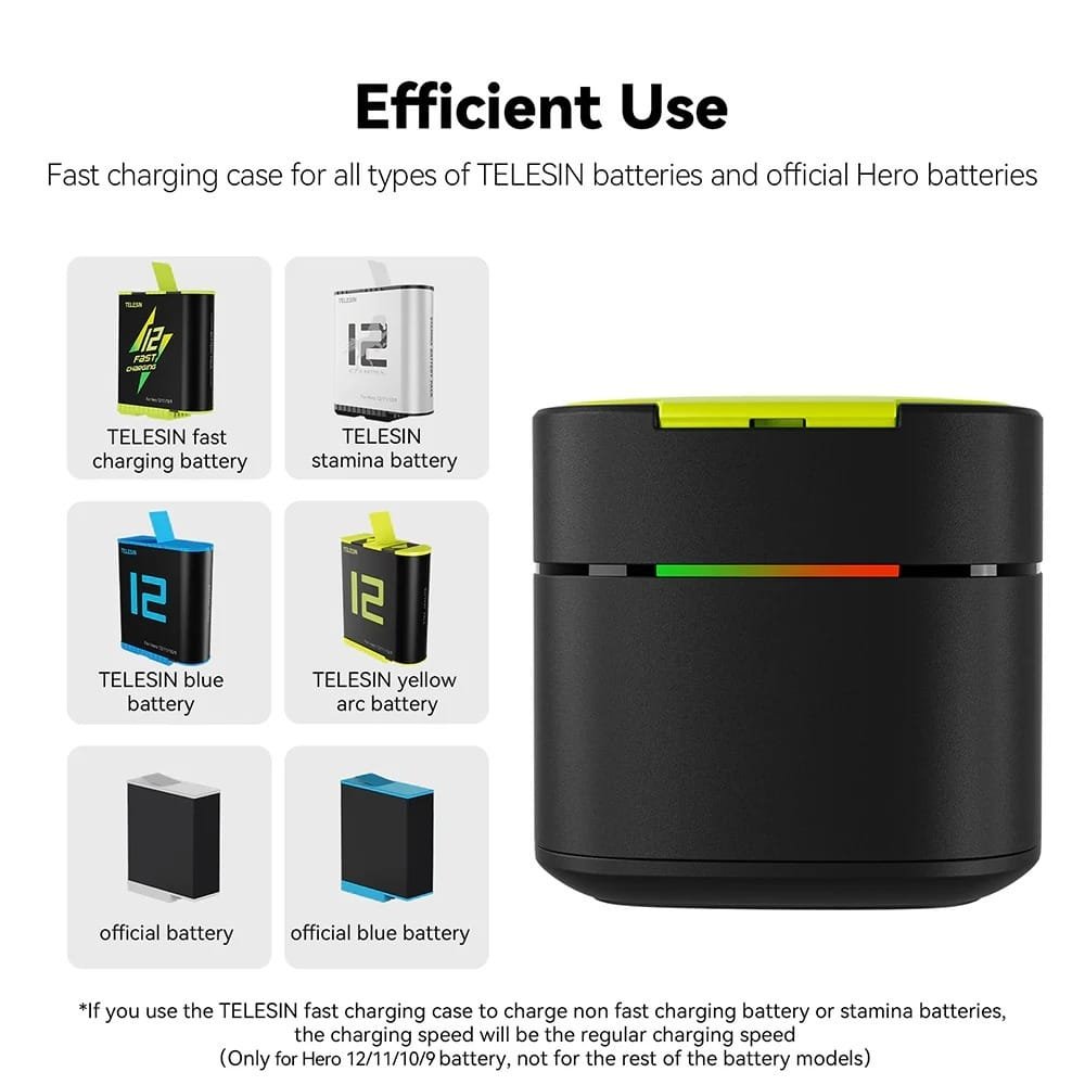 TELESIN Battery Fast Charging Box GP-FCK-B11: Quick and Efficient Charging Solution thumbnail 16
