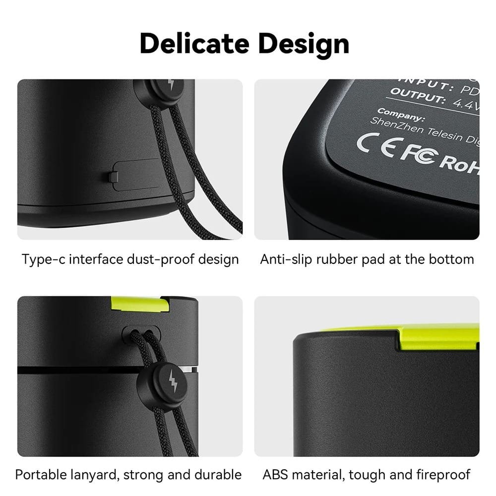 TELESIN Battery Fast Charging Box GP-FCK-B11: Quick and Efficient Charging Solution thumbnail 15