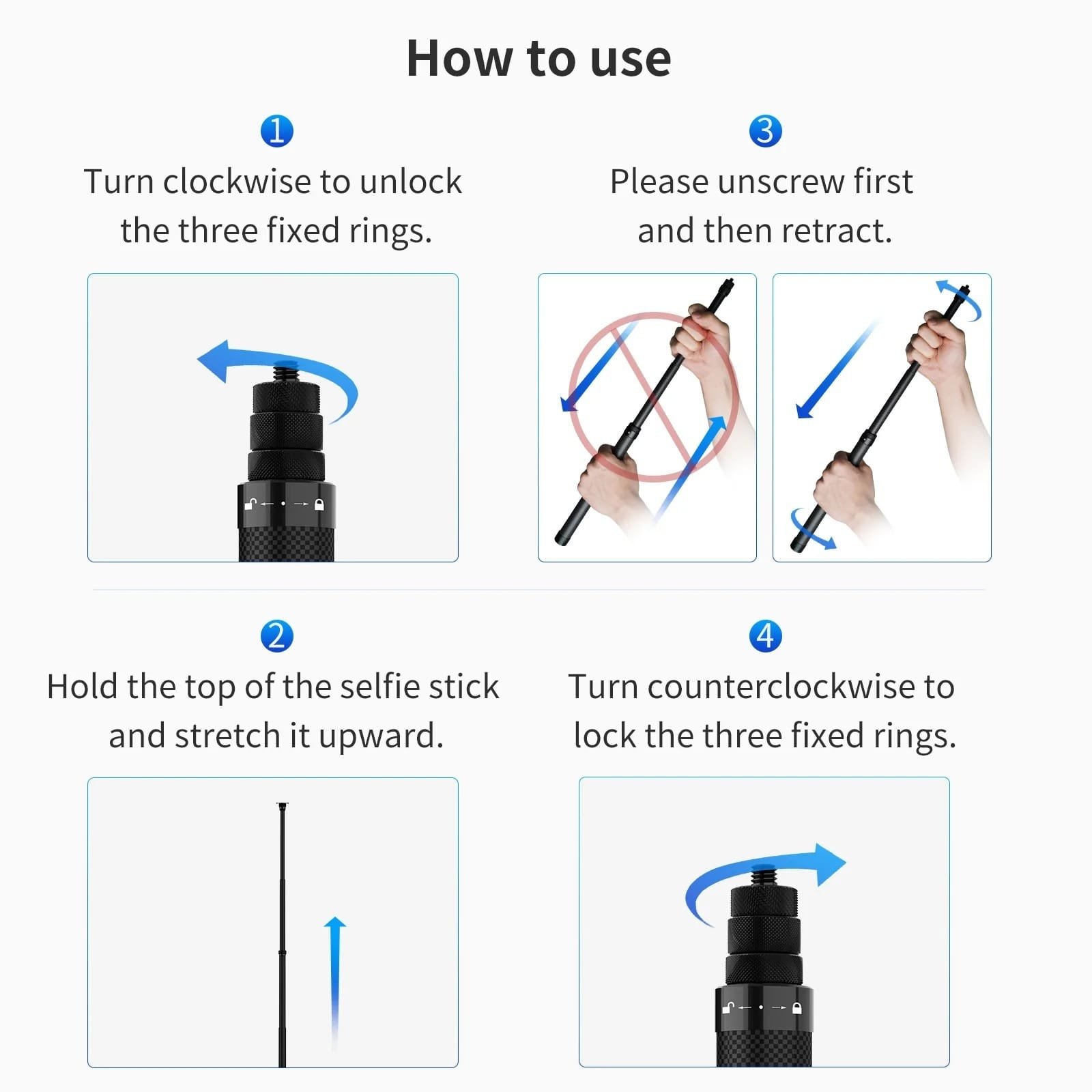 TELESIN Carbon Fiber Selfie Stick 1.16m TE-MNP-117: Capture Your Moments with Style and Durability thumbnail 23