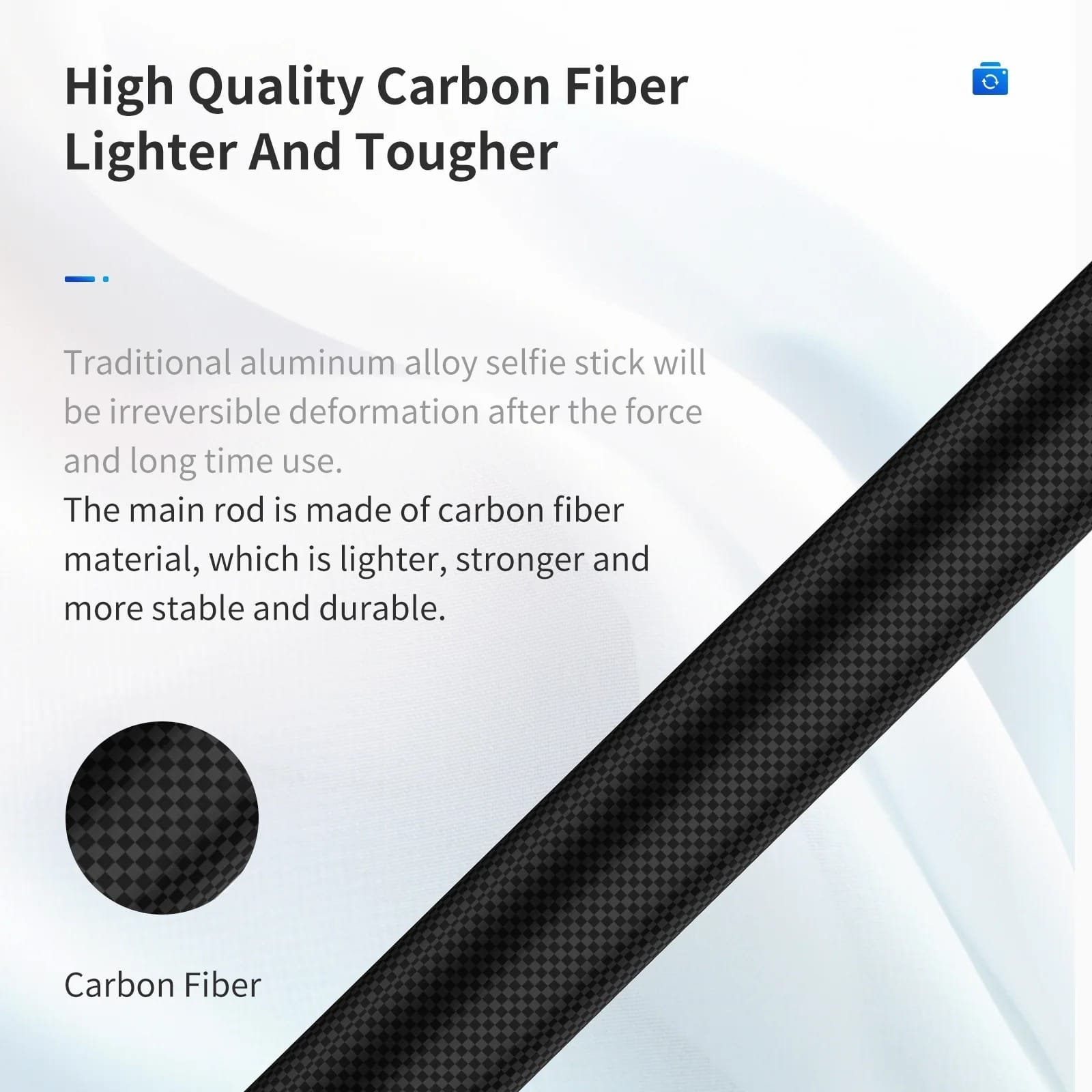 TELESIN Carbon Fiber Selfie Stick 1.16m TE-MNP-117: Capture Your Moments with Style and Durability thumbnail 22