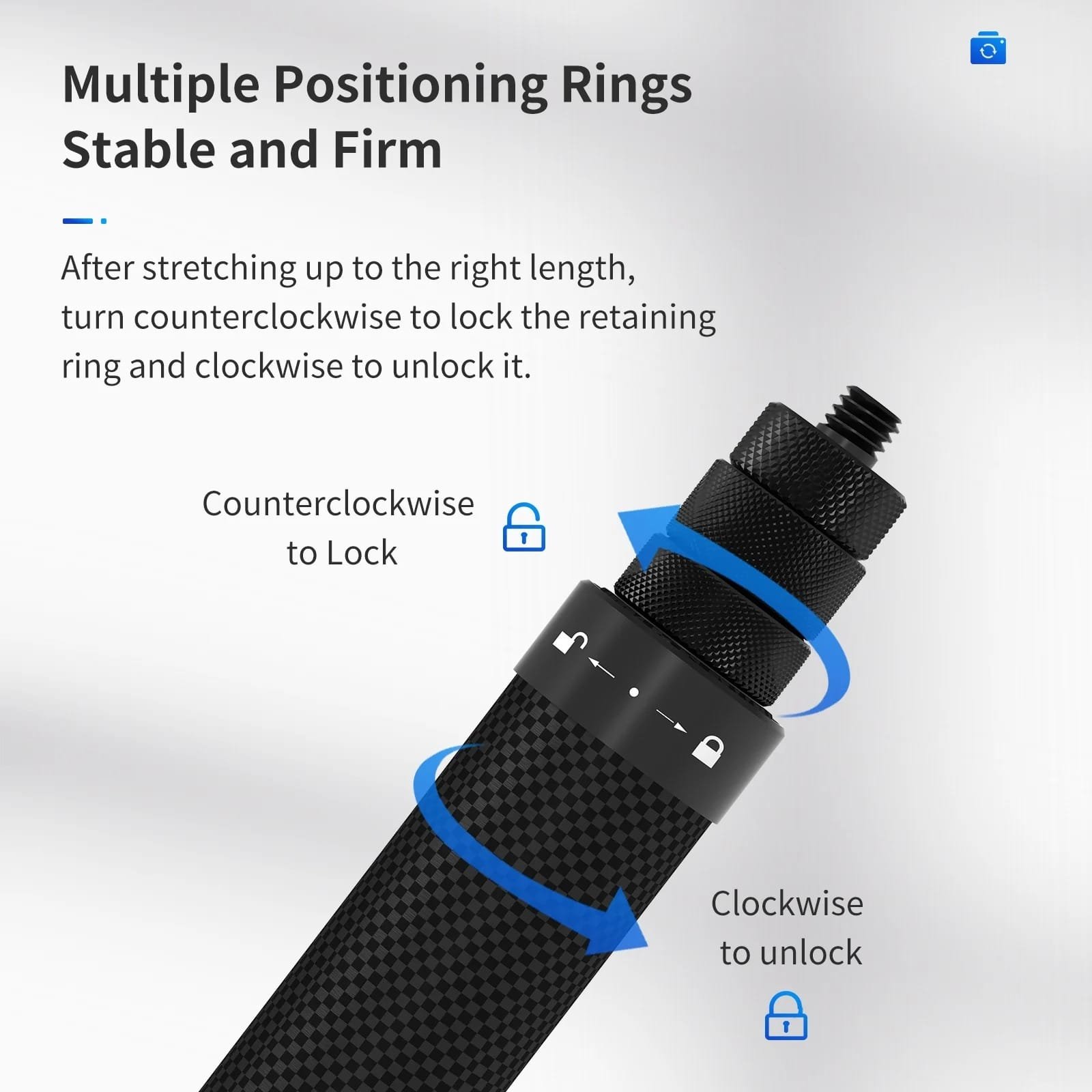 TELESIN Carbon Fiber Selfie Stick 1.16m TE-MNP-117: Capture Your Moments with Style and Durability thumbnail 20