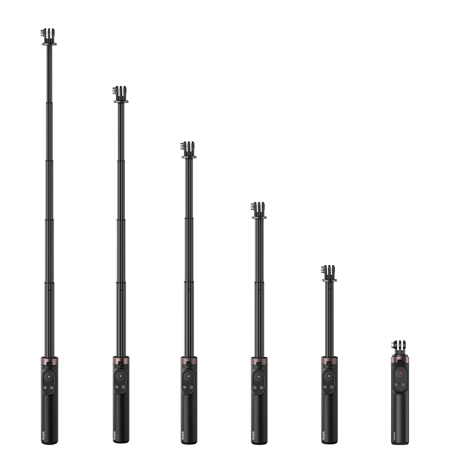 TELESIN 0.6M Vlog Selfie Stick Tripod with Remote for GoPro TE-RCSS-001 thumbnail 23