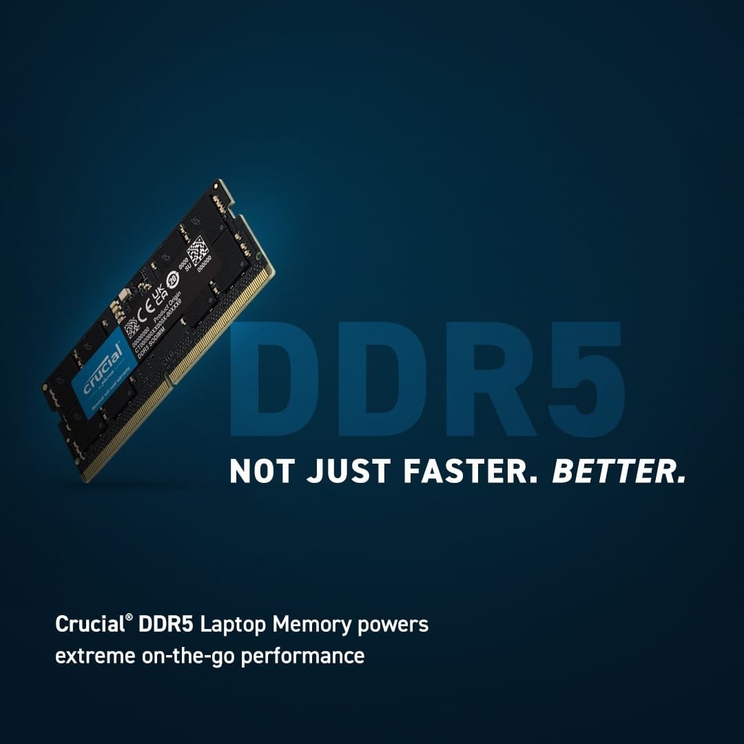 Crucial Laptop Ram DDR5-5600 16GB RAM CT16G56C46S5 thumbnail 6
