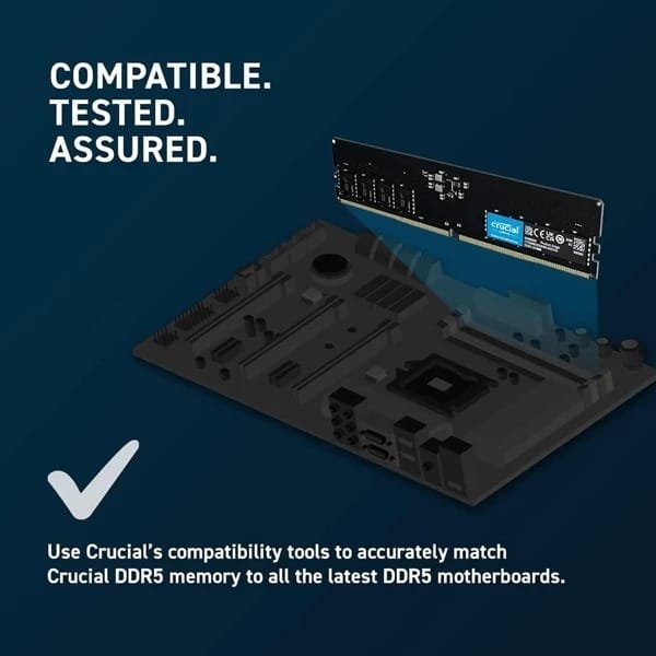 Crucial DDR5-4800 8GB Desktop RAM CB8GU4800 thumbnail 2