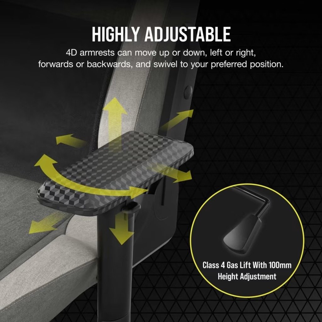 CORSAIR T3 RUSH GAMING CHAIR thumbnail 4