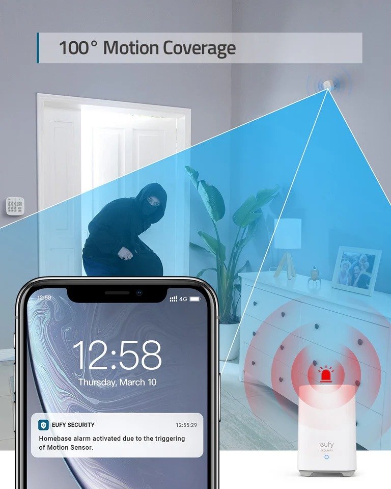 Anker Eufy Home Security Alarm - 5 Piece Kit (T8990321) thumbnail 13