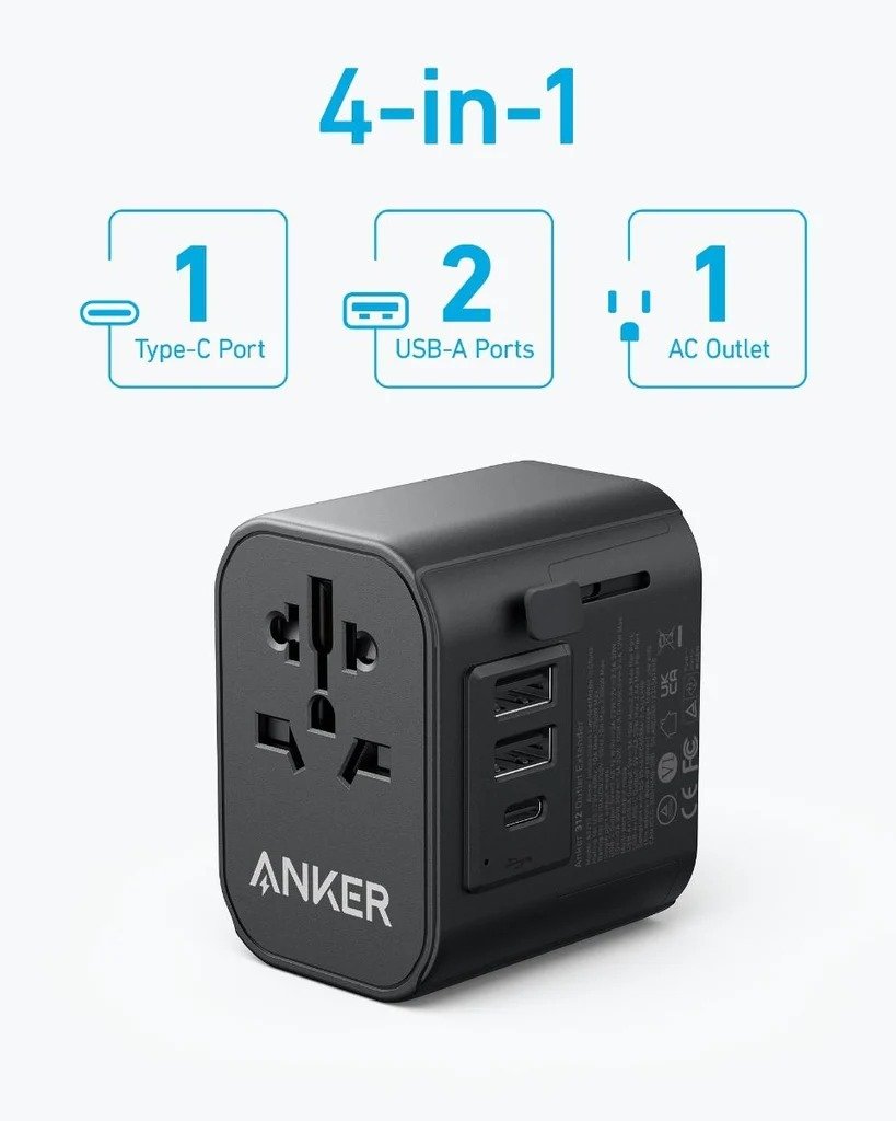 Anker 312 Extend USB-C Travel Adapter 30W A9212K11 thumbnail 9