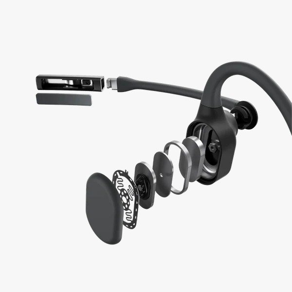 Aftershokz OpenComm 2 Bone Conduction Stereo Bluetooth Headset in Black C110 - Clear Communication, Comfortable Design thumbnail 8