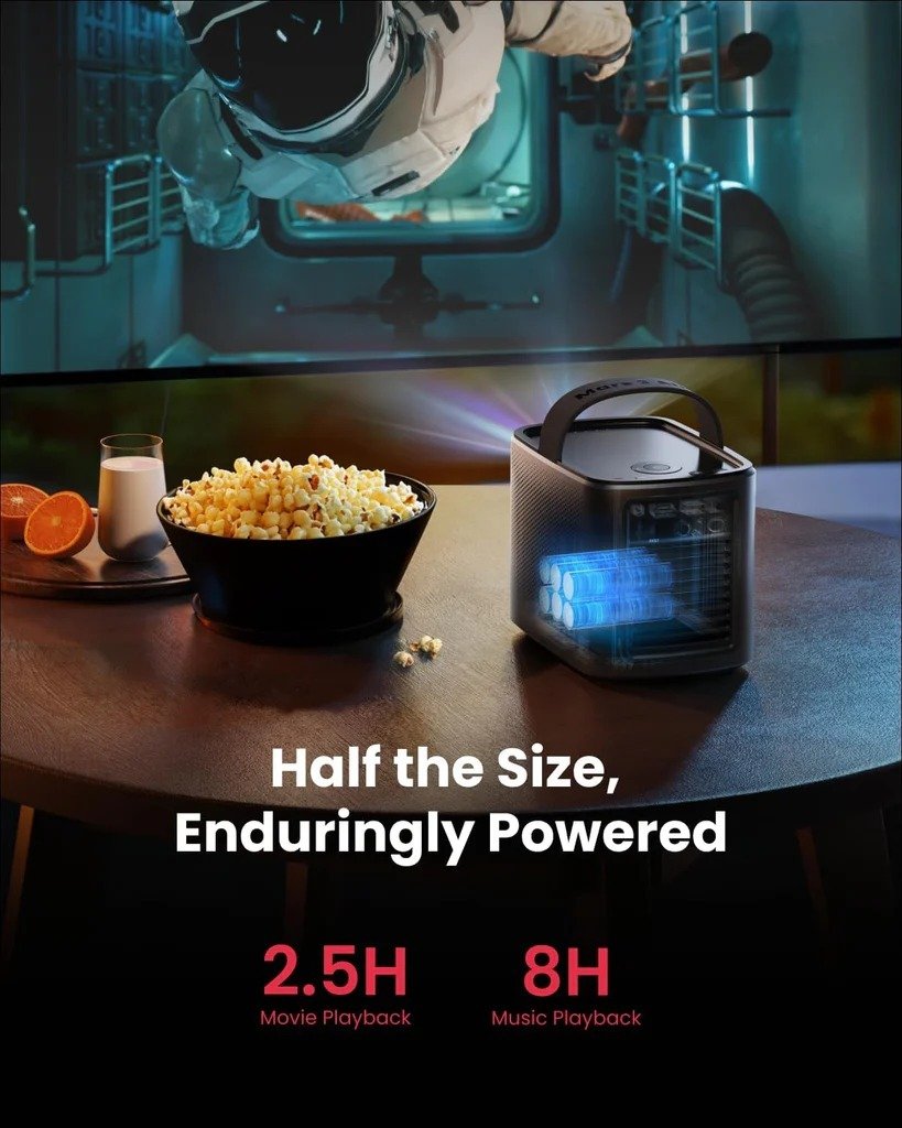 Experience Portable Entertainment with the Anker Nebula Mars 3 Air Pocket Projector in Black - D2325211 thumbnail 12