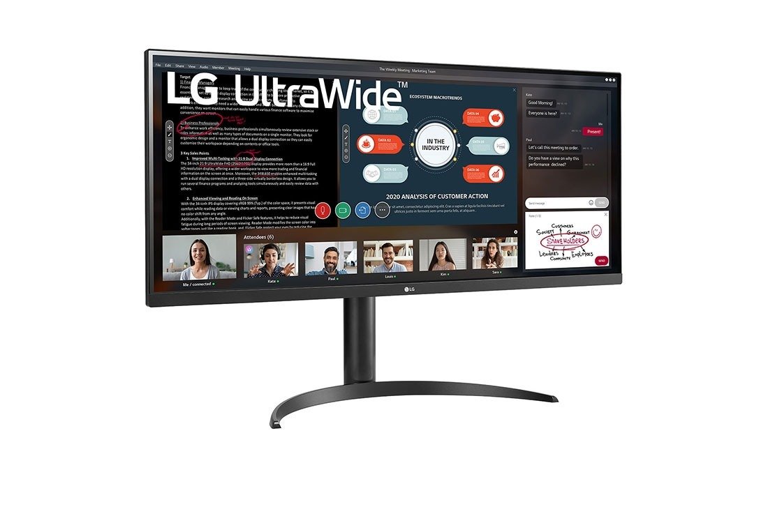 LG 34 INCH ULTRAWIDE FULL HD IPS MONITOR WITH AMD FREESYNC 34WP550-B thumbnail 17