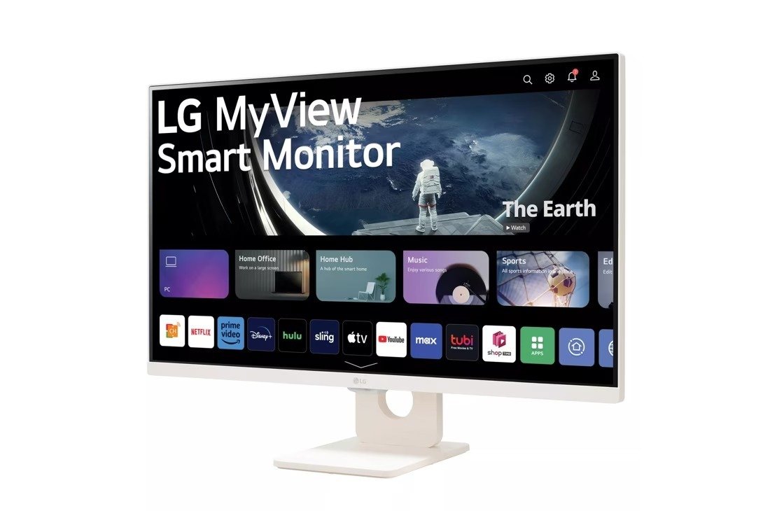 LG 27-Inch FHD IPS LED Smart Monitor - LG 27SR50F-W thumbnail 6